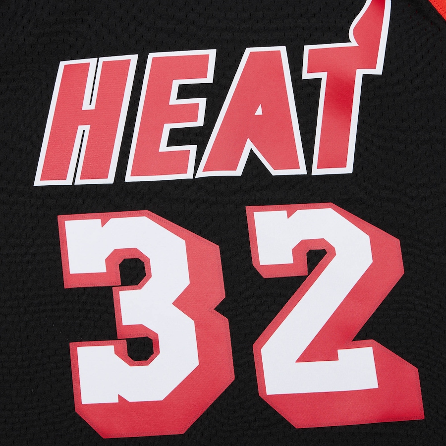 Men's Miami Heat Harold Miner Mitchell & Ness Black 1992/93 Hardwood Classics Swingman Throwback Jersey