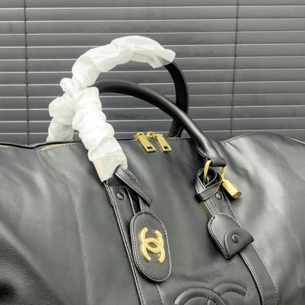 Chanel Duffel/Travel Bag Black 19.7 Inches