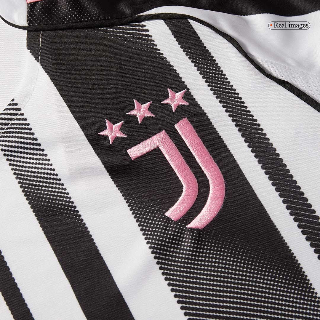 Juventus Home Soccer Jersey Kit (Jersey+Shorts) 2025/26 Black&White