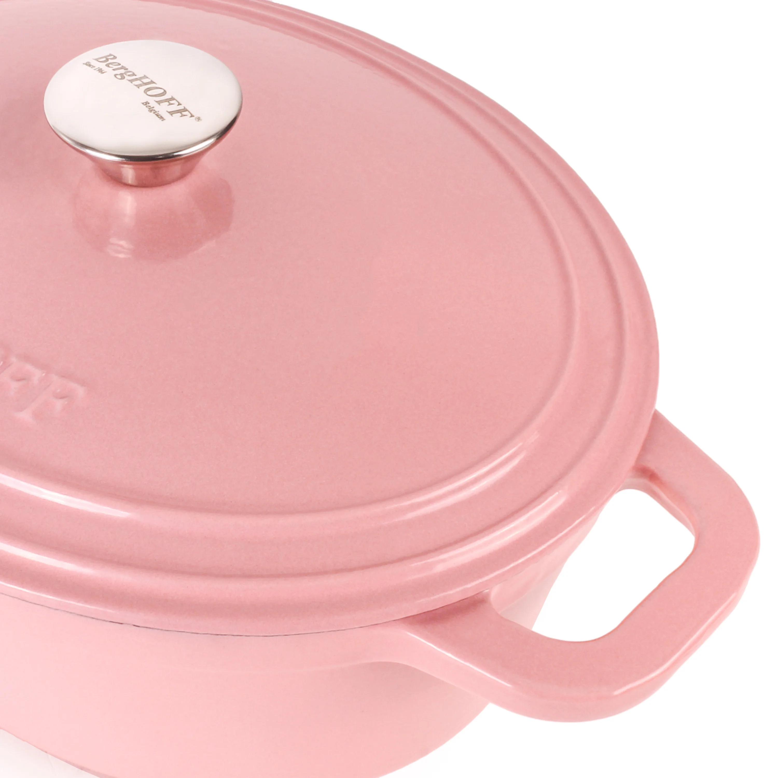 BergHOFF Neo 4Pc Cast Iron Set: 3qt. Covered Dutch Oven & 7qt. Covered Stockpot, Blue