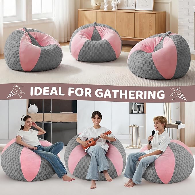 BUBBLEBEAN 2FT Bean Bag Chairs Teardrop Beanbag Chair