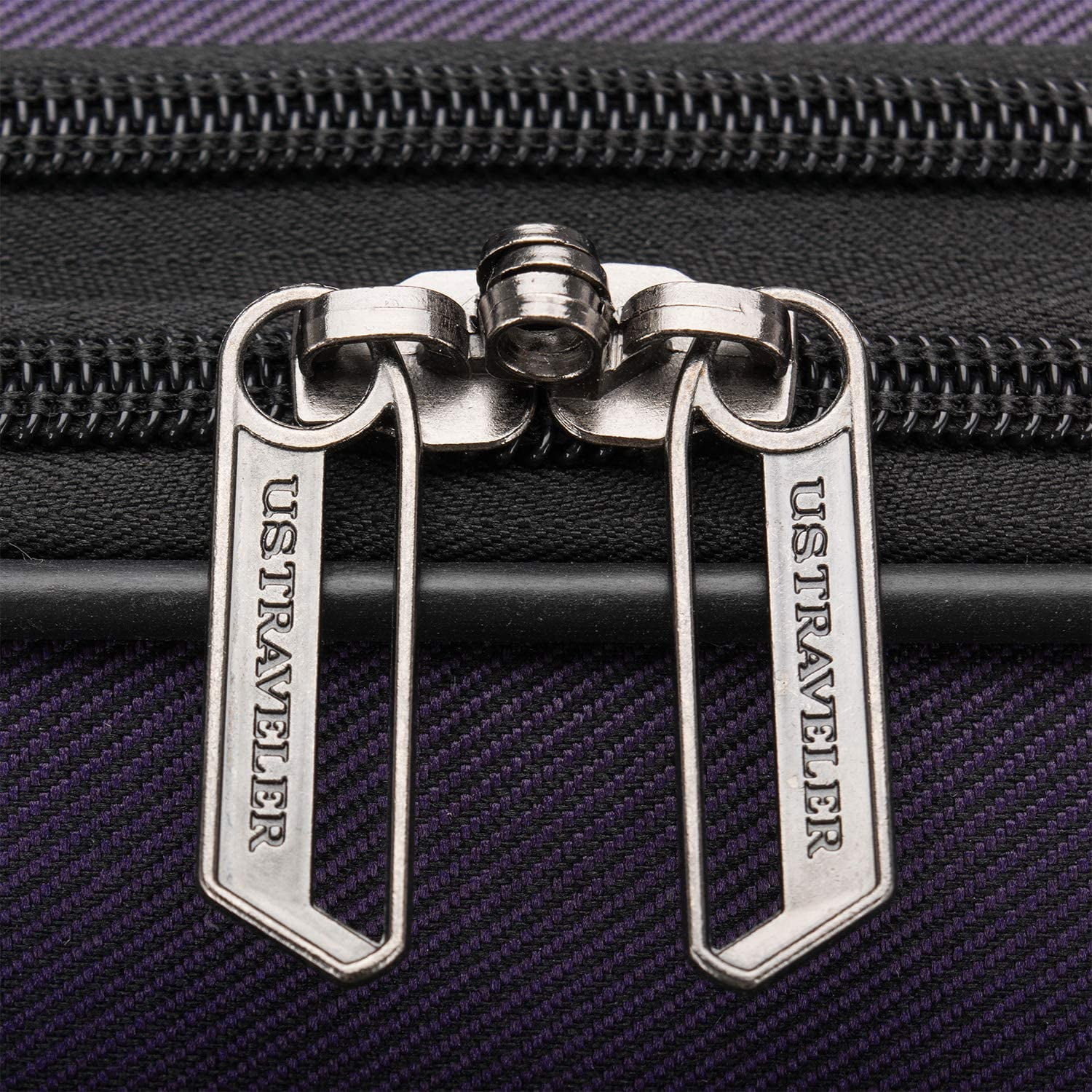 U.S. Traveler Aviron Bay Expandable Softside Luggage Set with Spinner Wheels, Navy, 2-Piece (23/31)