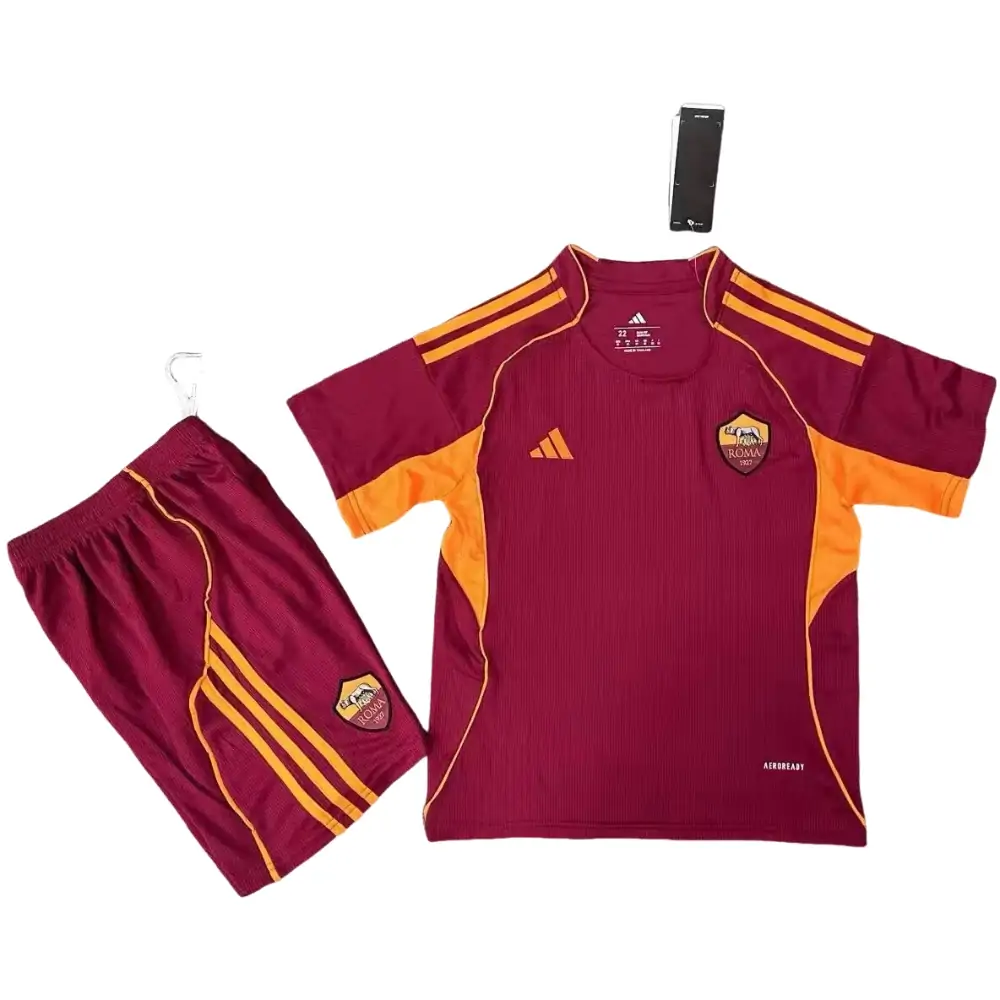 25-26 AS Roma Home Shirt - Kids