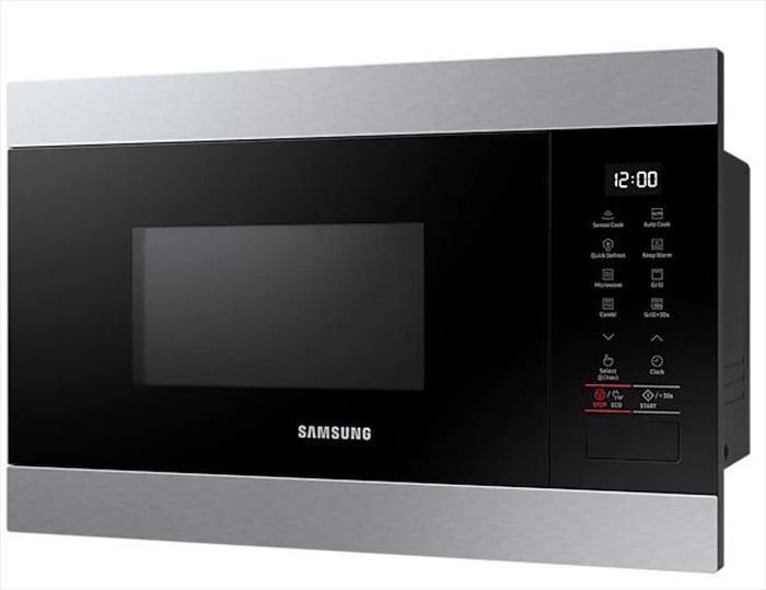 SAMSUNG - Forno microonde da incasso MG22M74T-Nero e acciaio