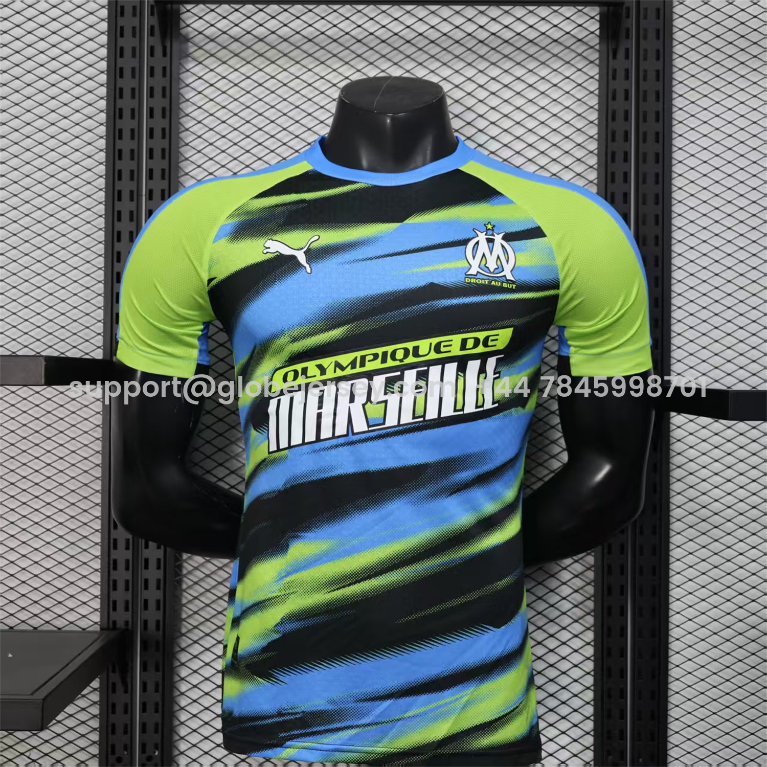 Marseille 25-26 Blue Green Gradient Training Jersey - Player Version