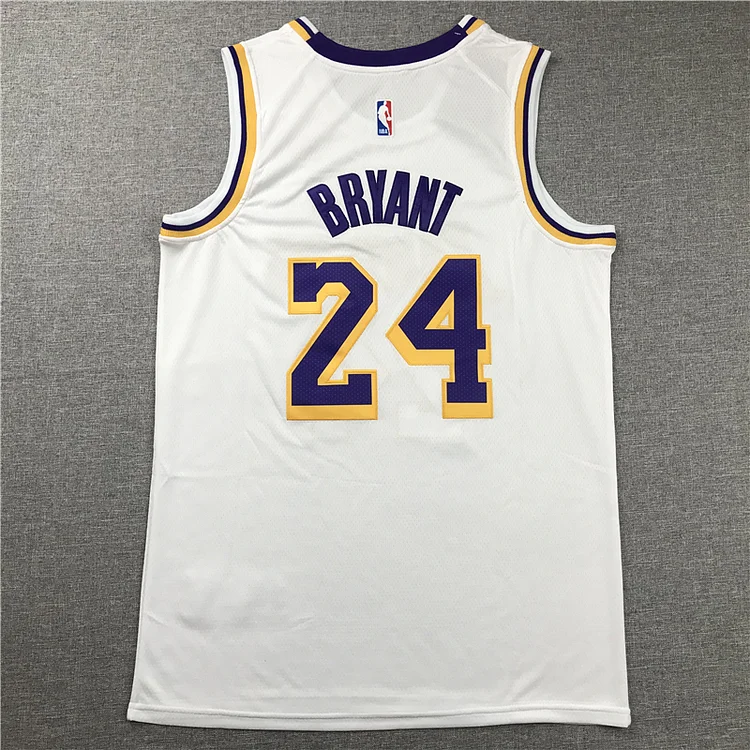 Men's Kobe Bryant Los Angeles Lakers #24 NBA Classics Retro Jersey - White