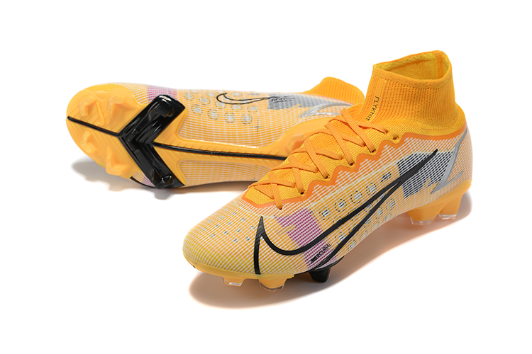 Assassin 14th generation high-top fully knitted waterproof FG football shoes