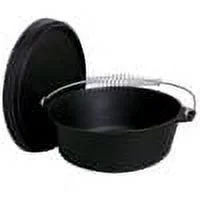 King Kooker CI12S Pre-Seasoned Cast Iron Outdoor Dutch Oven, 12-Quart
