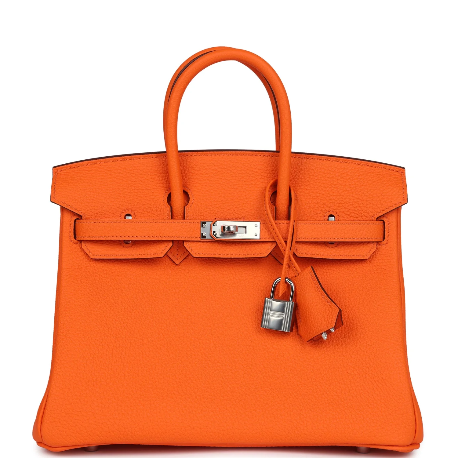 Hermes Birkin 25 Orange Minium Togo Palladium Hardware