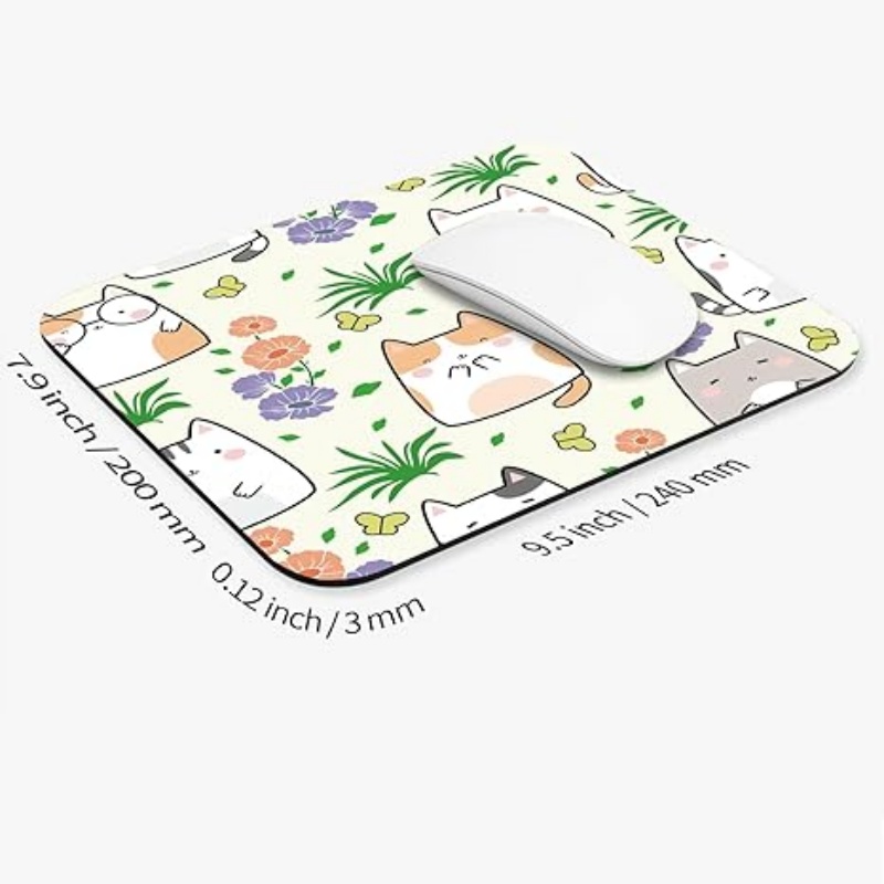 PADARTISAN Square Mouse Pad, Personalized Premium-Textured Custom Mouse Mat Design