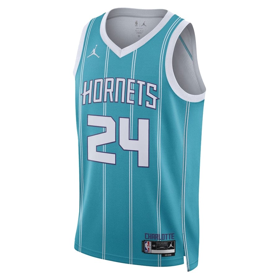 Men's Brandon Miller Teal Charlotte Hornets 2023-2024 season Jersey