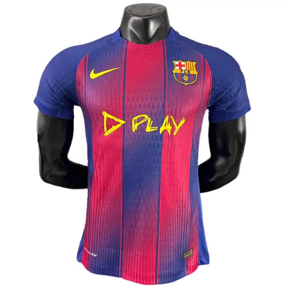 2025-26 Barcelona Home Stadium New Special Advertisement Jersey - Player Edition