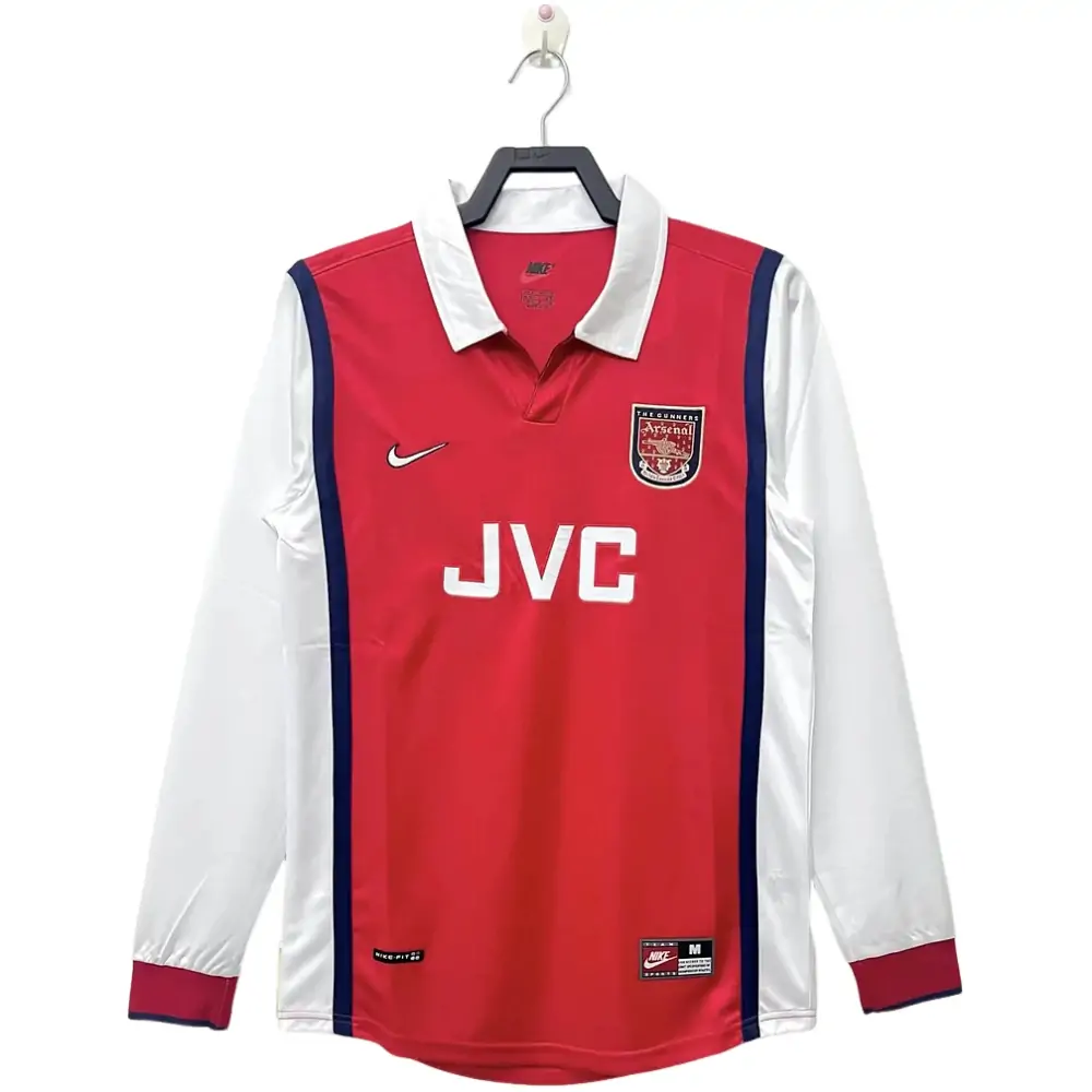 1998/1999 Retro Long Sleeve Arsenal Home Football Shirt 1:1 Thai Quality
