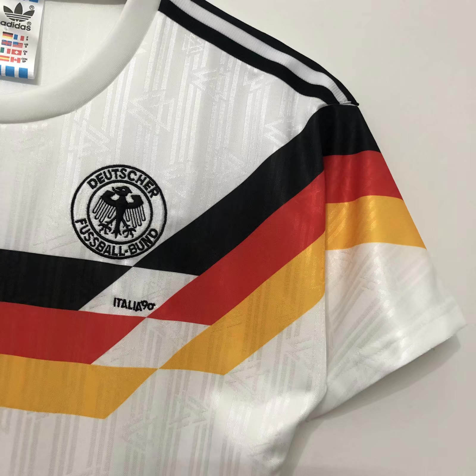 1990 Retro Soccer Jersey Germany Home - Fans Edition