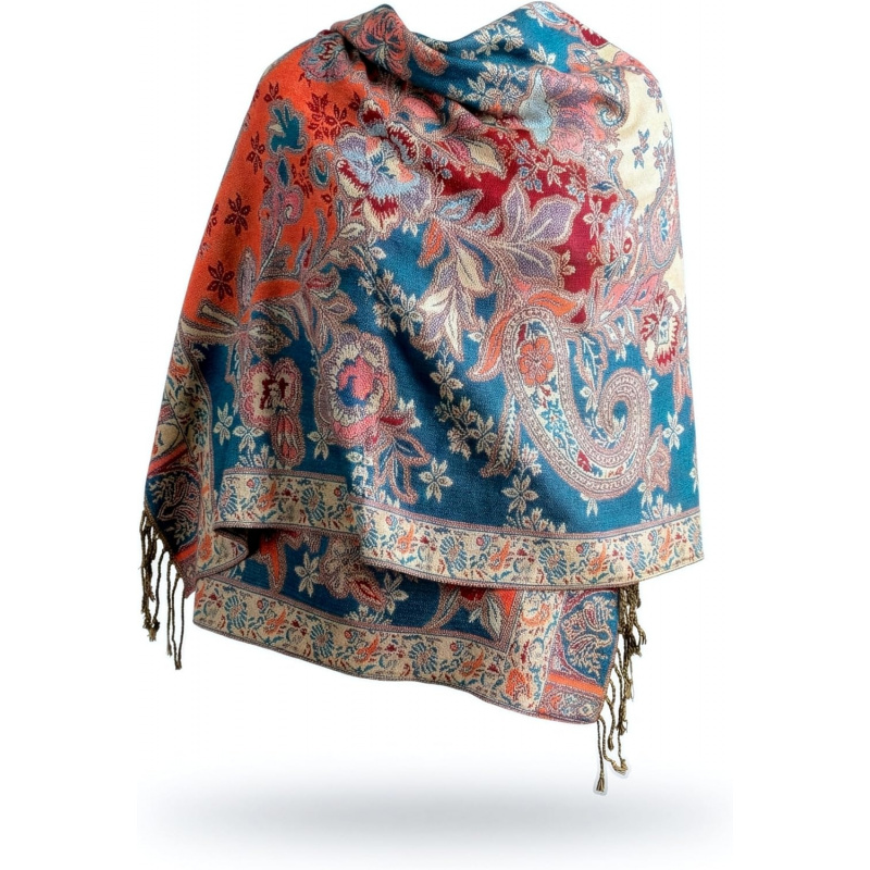 Reversible Paisley Pashmina Rave Scarf