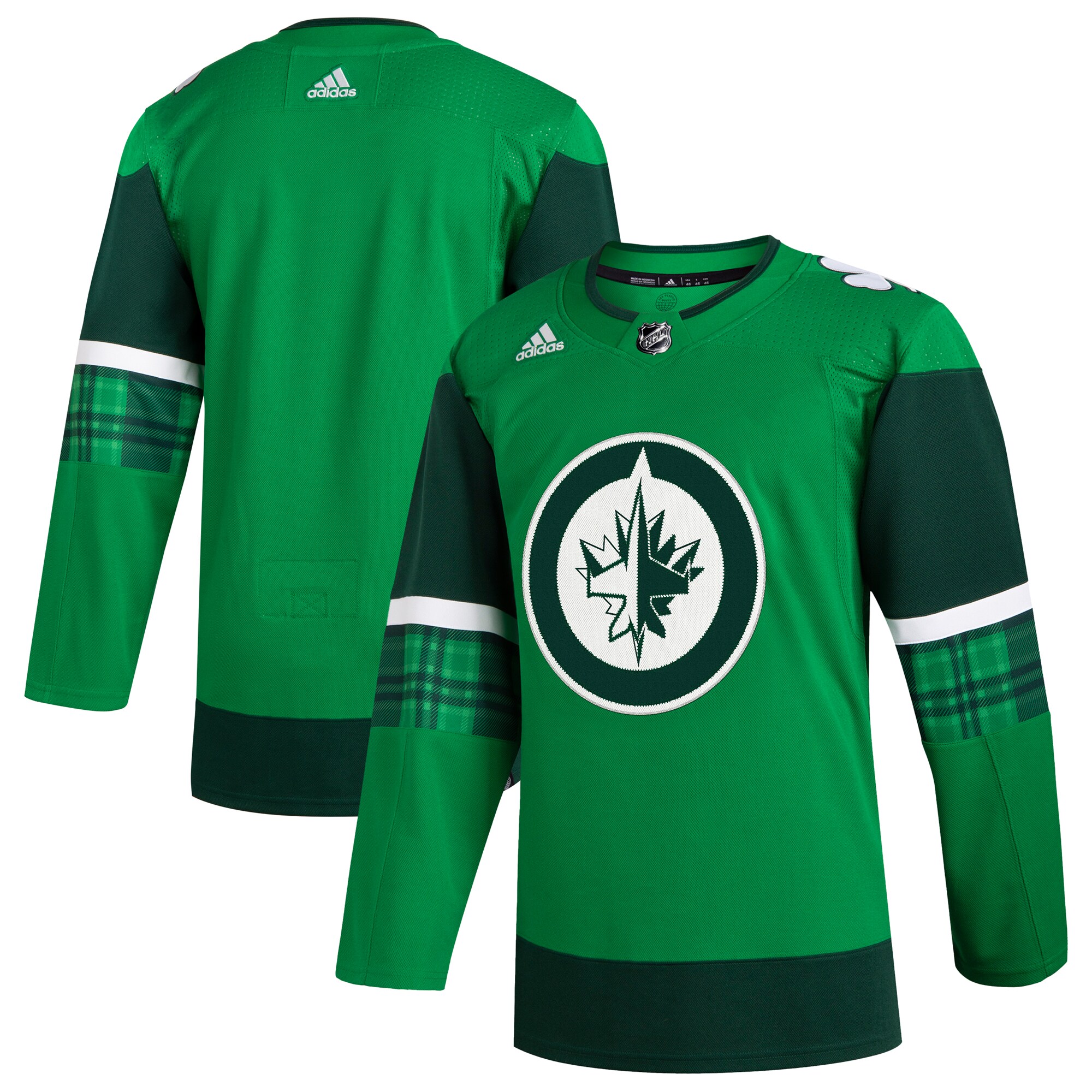 Winnipeg Jets  2023 St. Patrick’s Day Primegreen  Jersey – Kelly Green