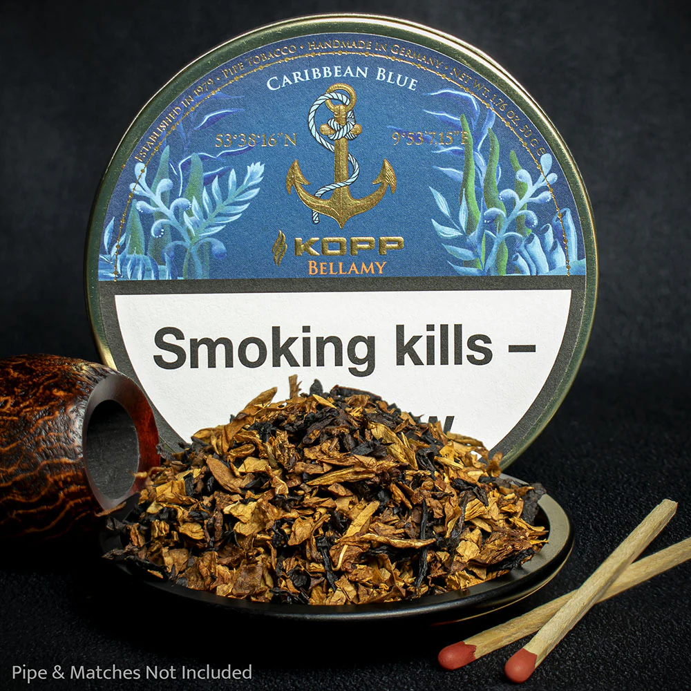 Kopp Caribbean Blue Bellamy Pipe Tobacco - 50g Tin