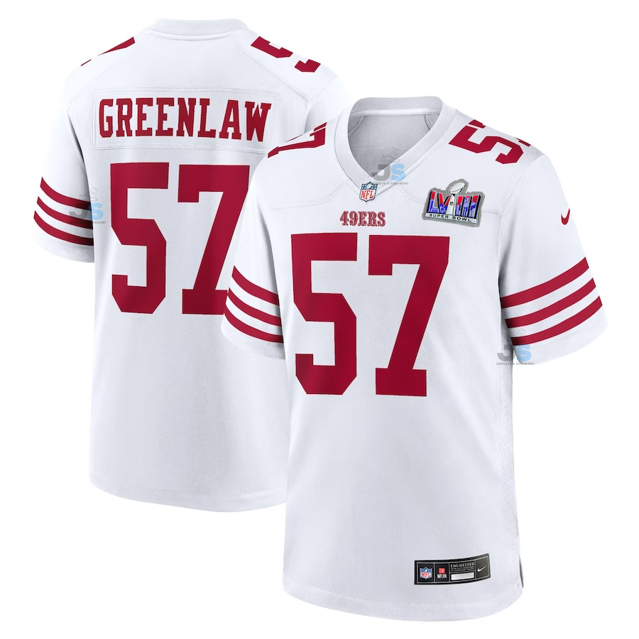 Dre Greenlaw San Francisco 49ers Super Bowl 2024 Jersey