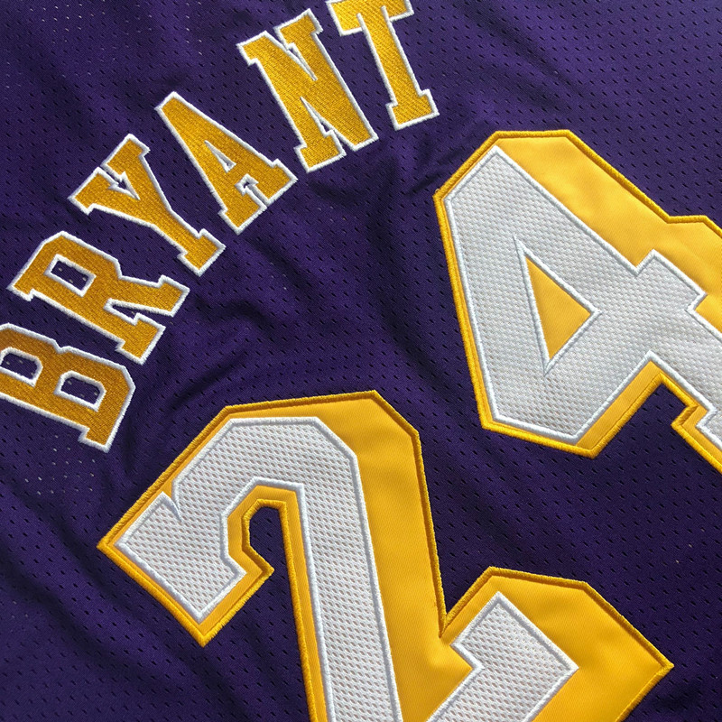 Lakers 24# Kobe 07-08 Retro AU Full Embroidery