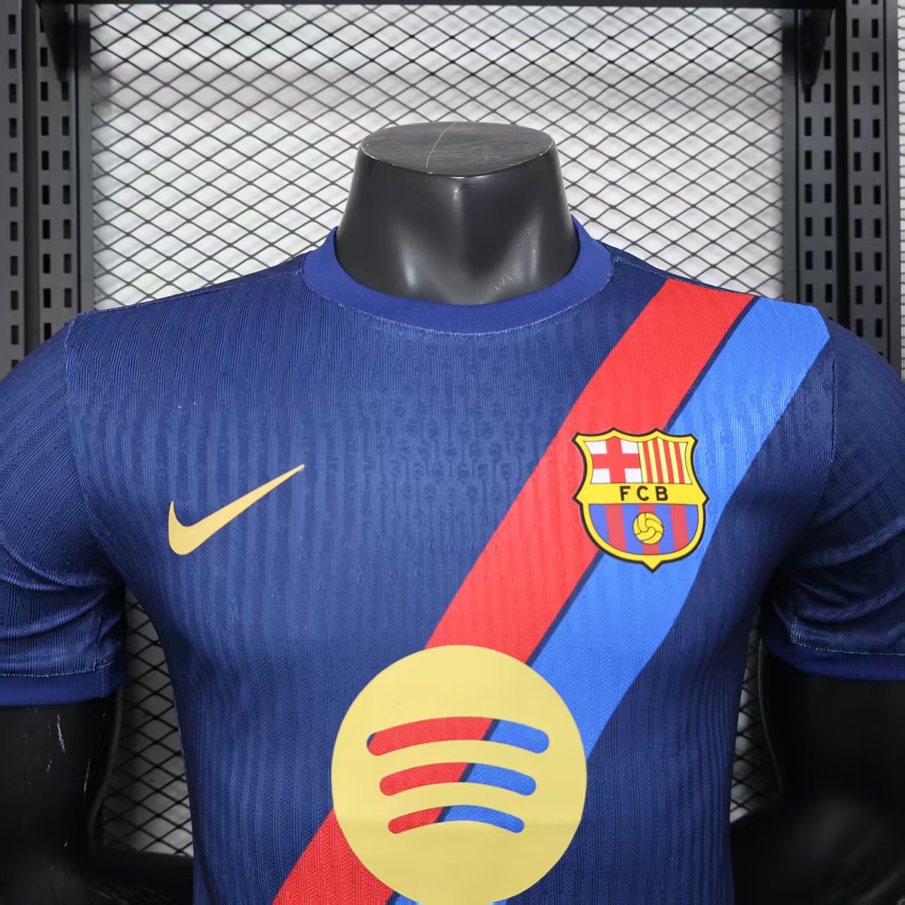 25-26 Barcelona special edition red and blue striped jersey - player version