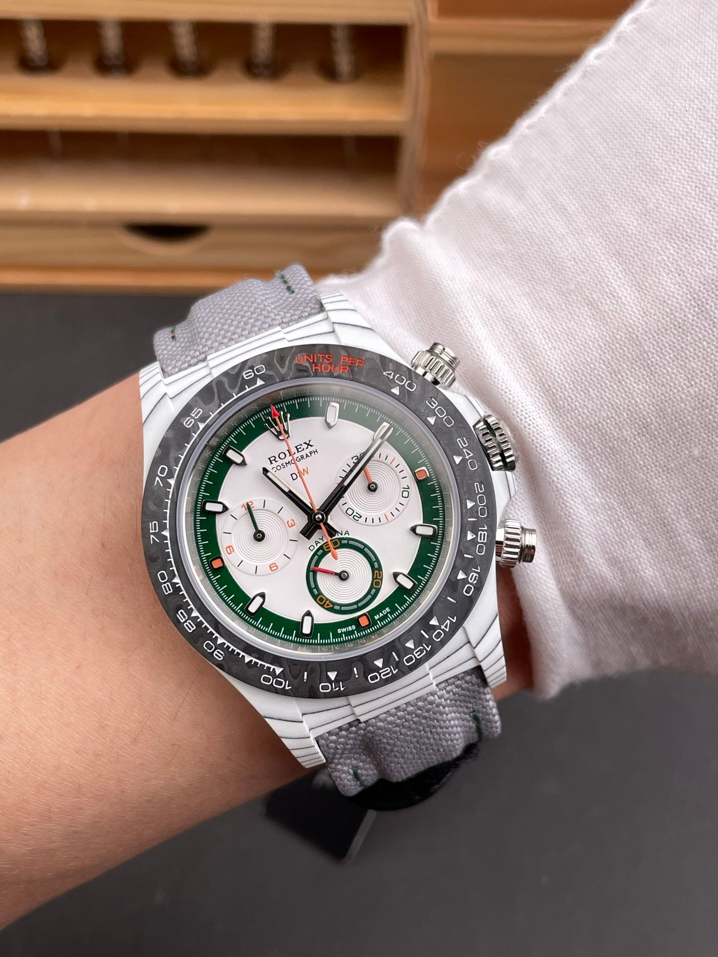 Rolex Daytona White Carbon
