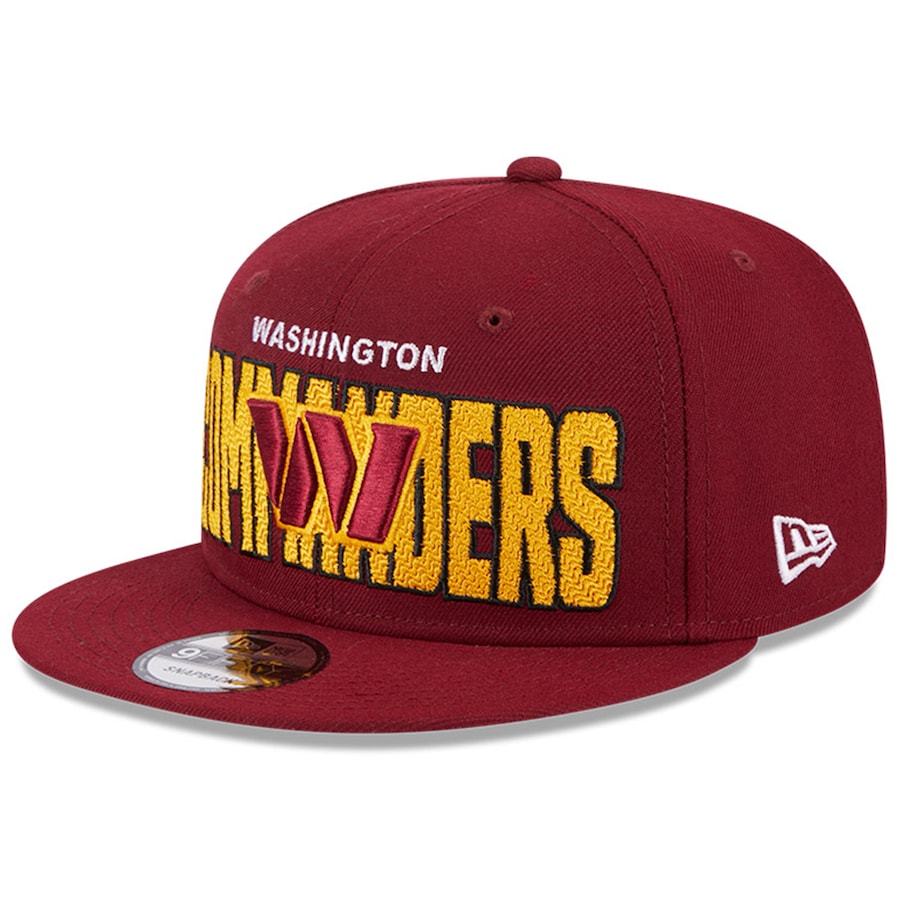 Washington Commanders New Era 2023 NFL Draft 9FIFTY Snapback Adjustable Hat - Burgundy