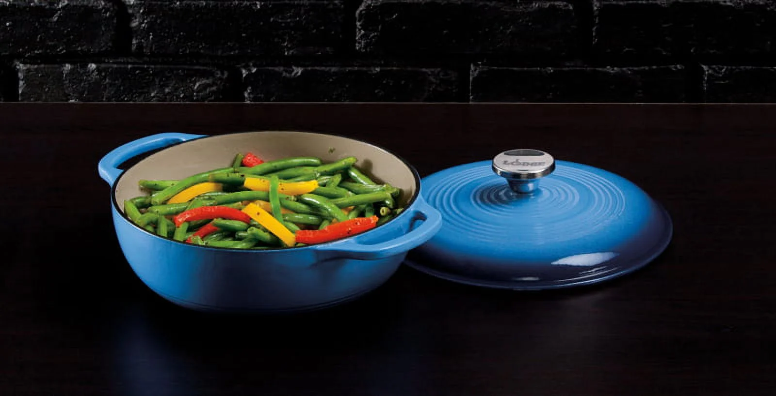 Lodge Cast Iron 3 Quart Enameled Dutch Oven Red