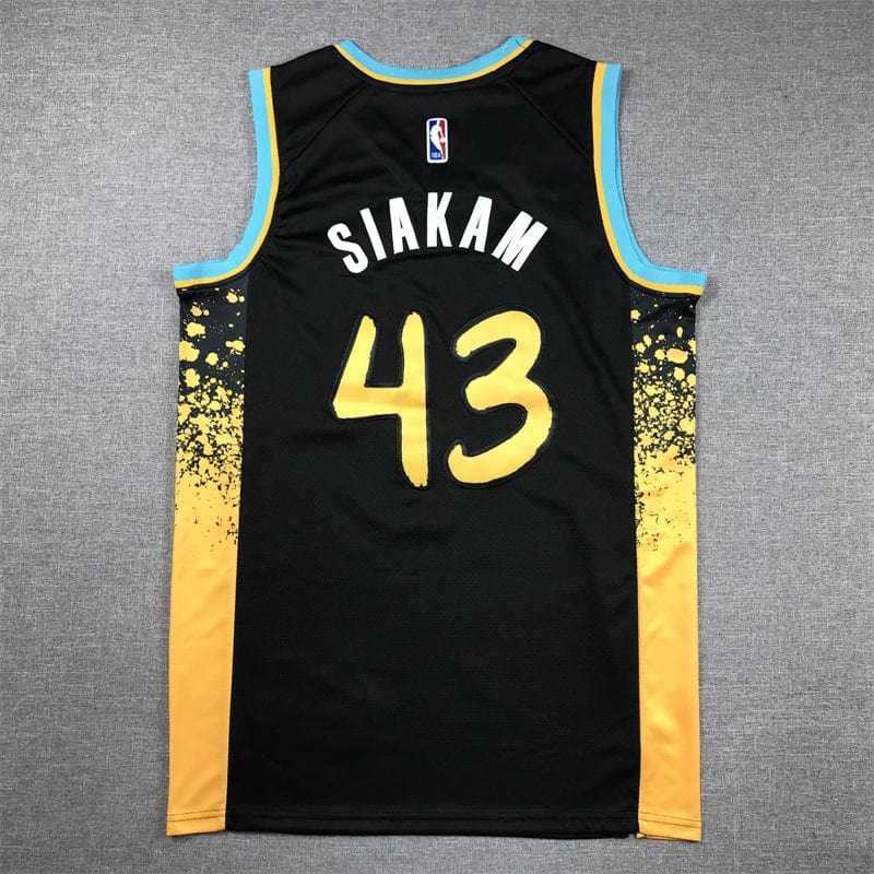 Men's Jersey 2024 Season Pacers #43 Black City Edition SIAKAM