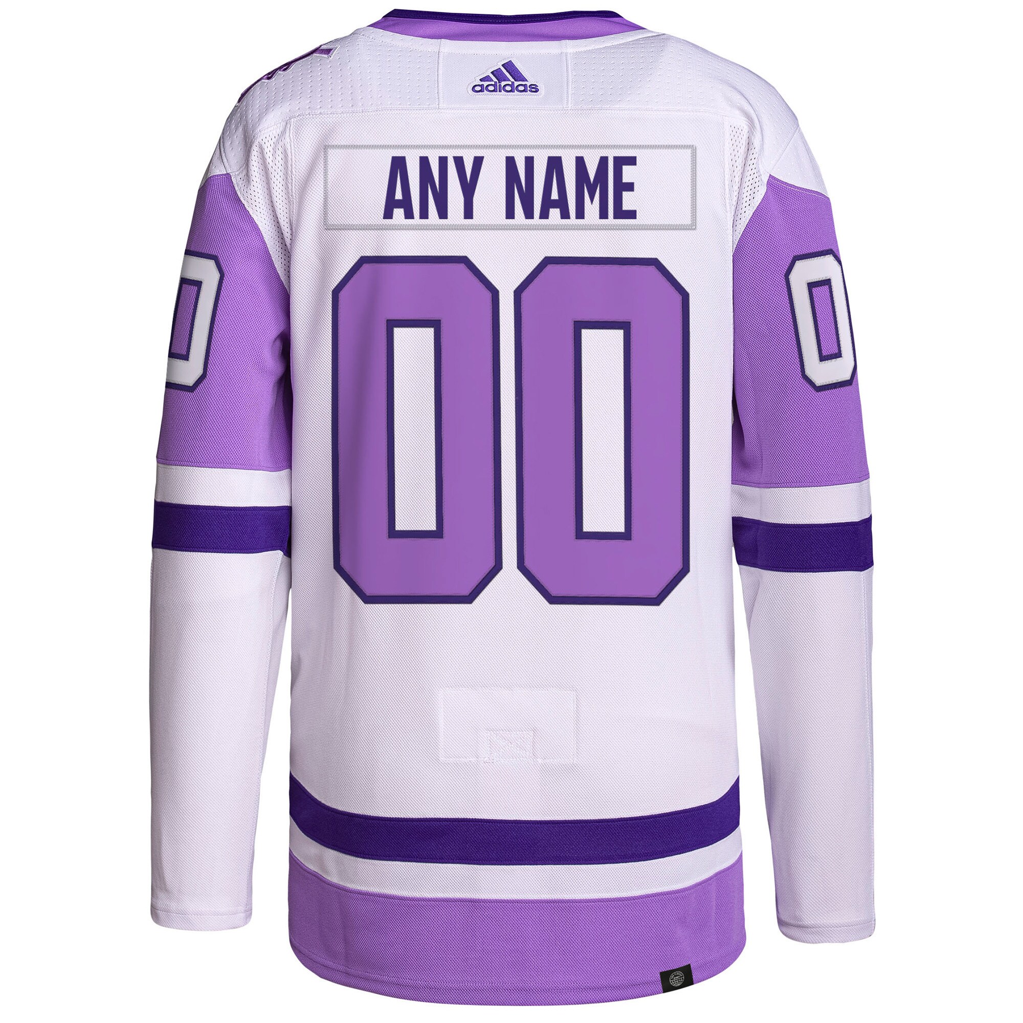 Winnipeg Jets  Hockey Fights Cancer Primegreen  Custom Jersey – White/Purple