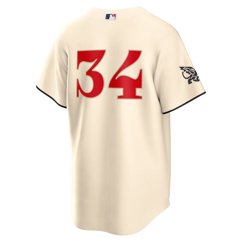 Men's Texas Rangers Nolan Ryan 2023 City Connect Replica Jersey - Cream
