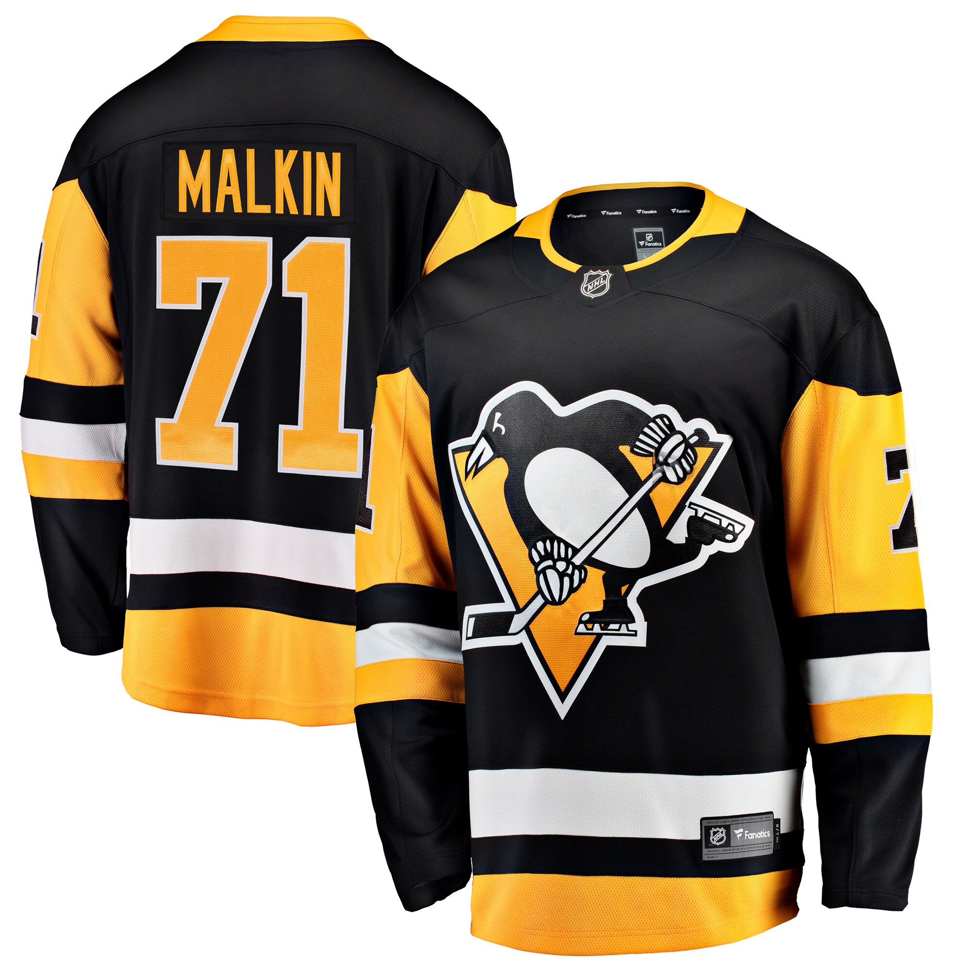 Evgeni Malkin Pittsburgh Penguins Fanatics Home Breakaway Jersey – Black