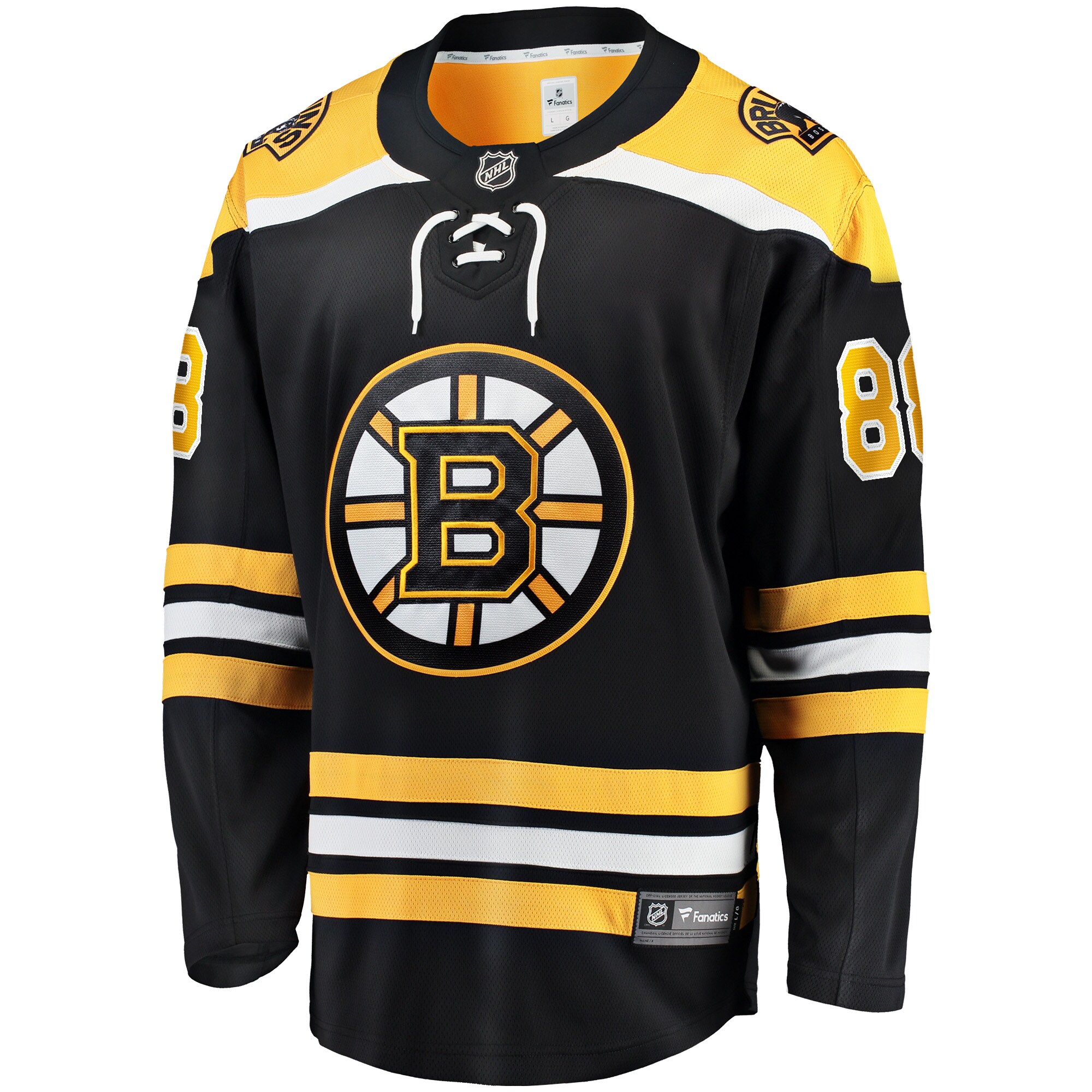David Pastrnak Boston Bruins Fanatics Home Breakaway Jersey – Black