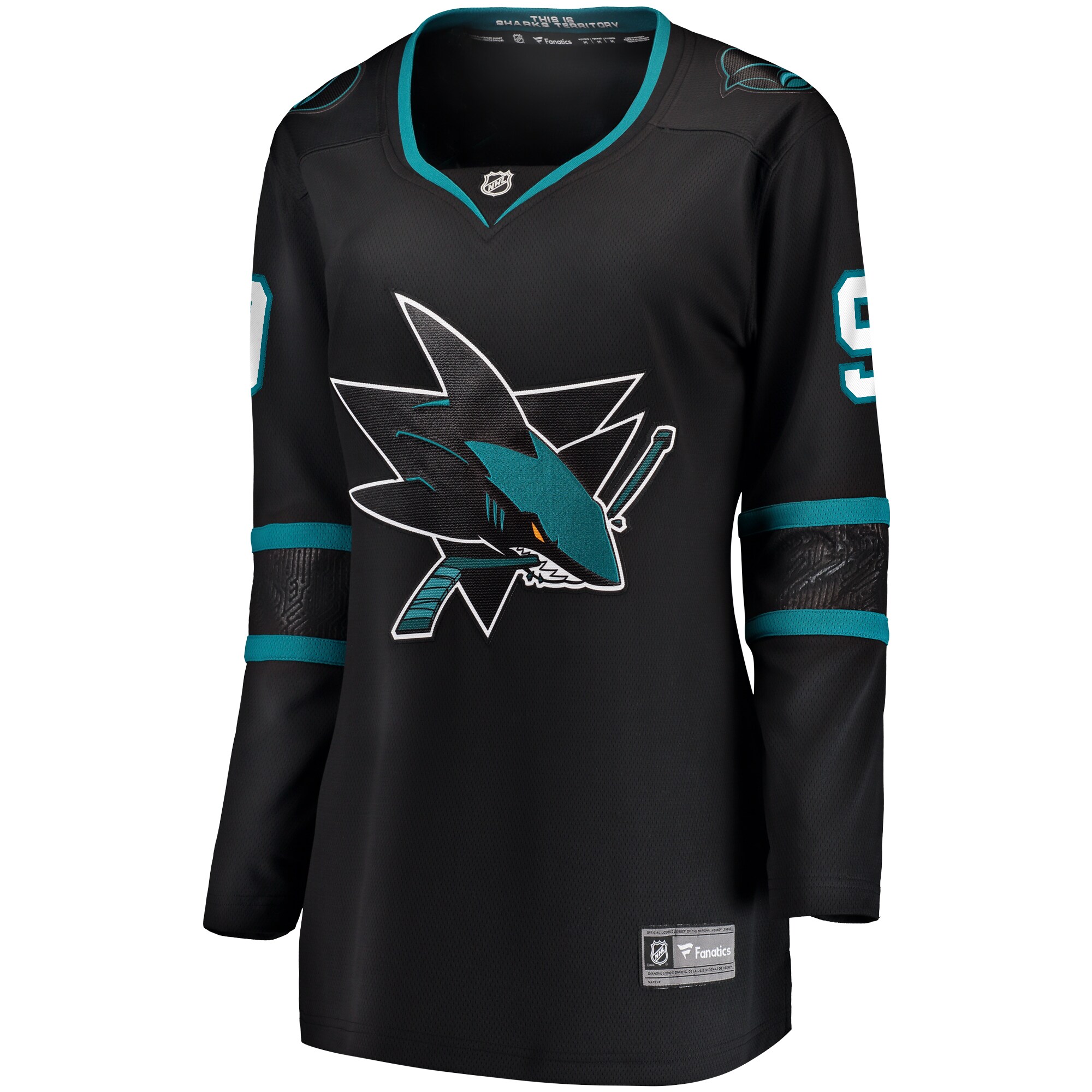 Evander Kane San Jose Sharks Fanatics Women’s Alternate Premier Breakaway Jersey – Black
