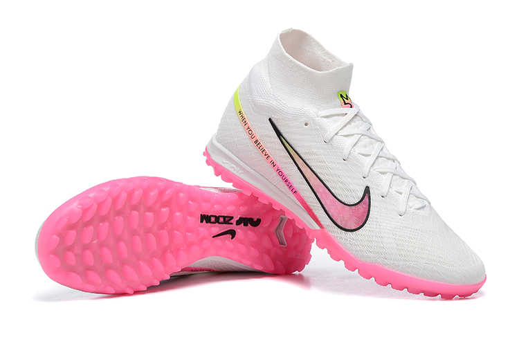 Assassin XV high-top fully knitted waterproof MD air cushion grass spike football shoes