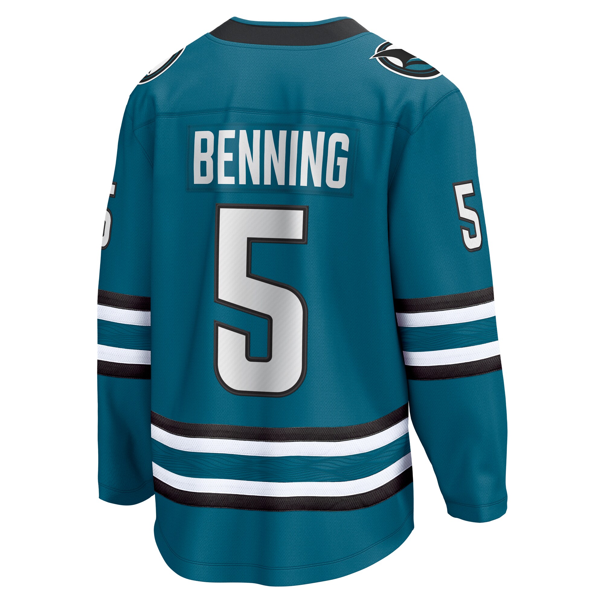 Matt Benning San Jose Sharks Fanatics Home Breakaway Jersey – Teal