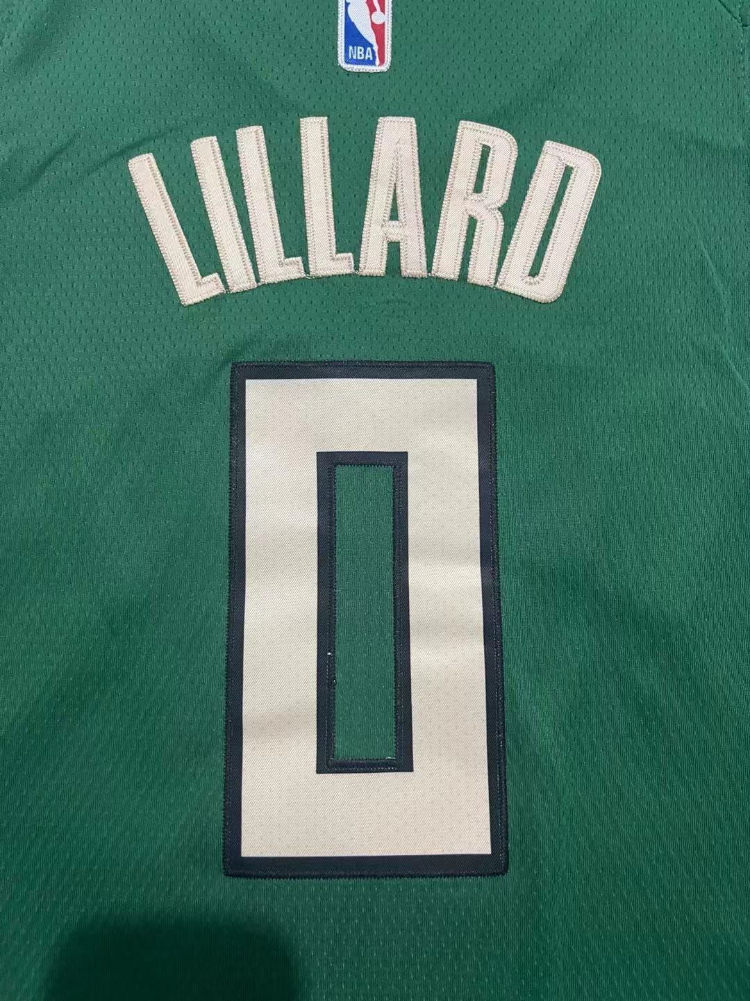 Milwaukee Bucks Damian Lillard Black  2023-2024 seasonJersey