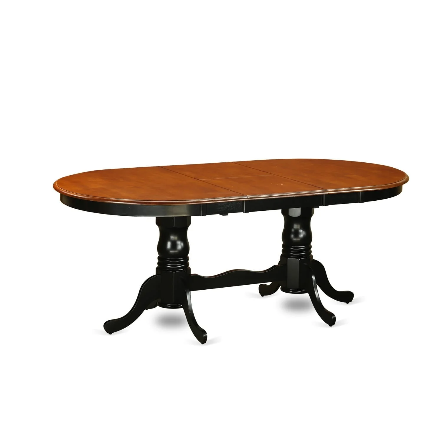 East West Furniture  Dining Table Set Consist of an Oval Table with Butterfly Leaf and Dining Chairs (Chair Seat Type Options) N/A PLNI7-BCH-C