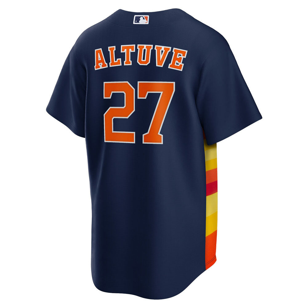 Men's Houston Astros Jose Altuve Alternate Player Name Jersey - Navy