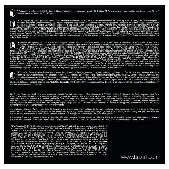 BRAUN - SERIES 7 71-N7200CC-NERO