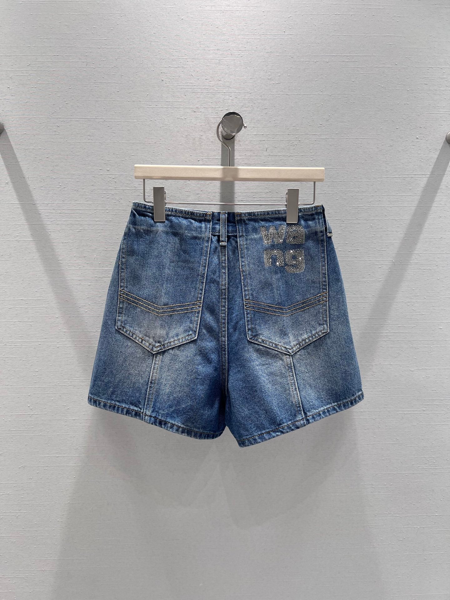 Retro High-Waisted Denim Shorts