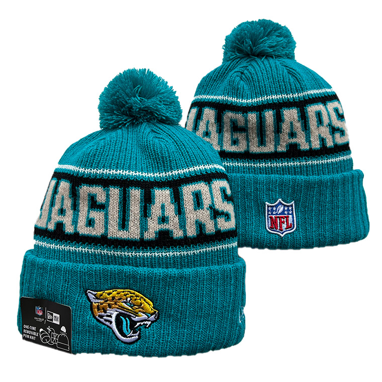ACKSONVILLE JAGUARS Cuffed Knit Hat with Pom