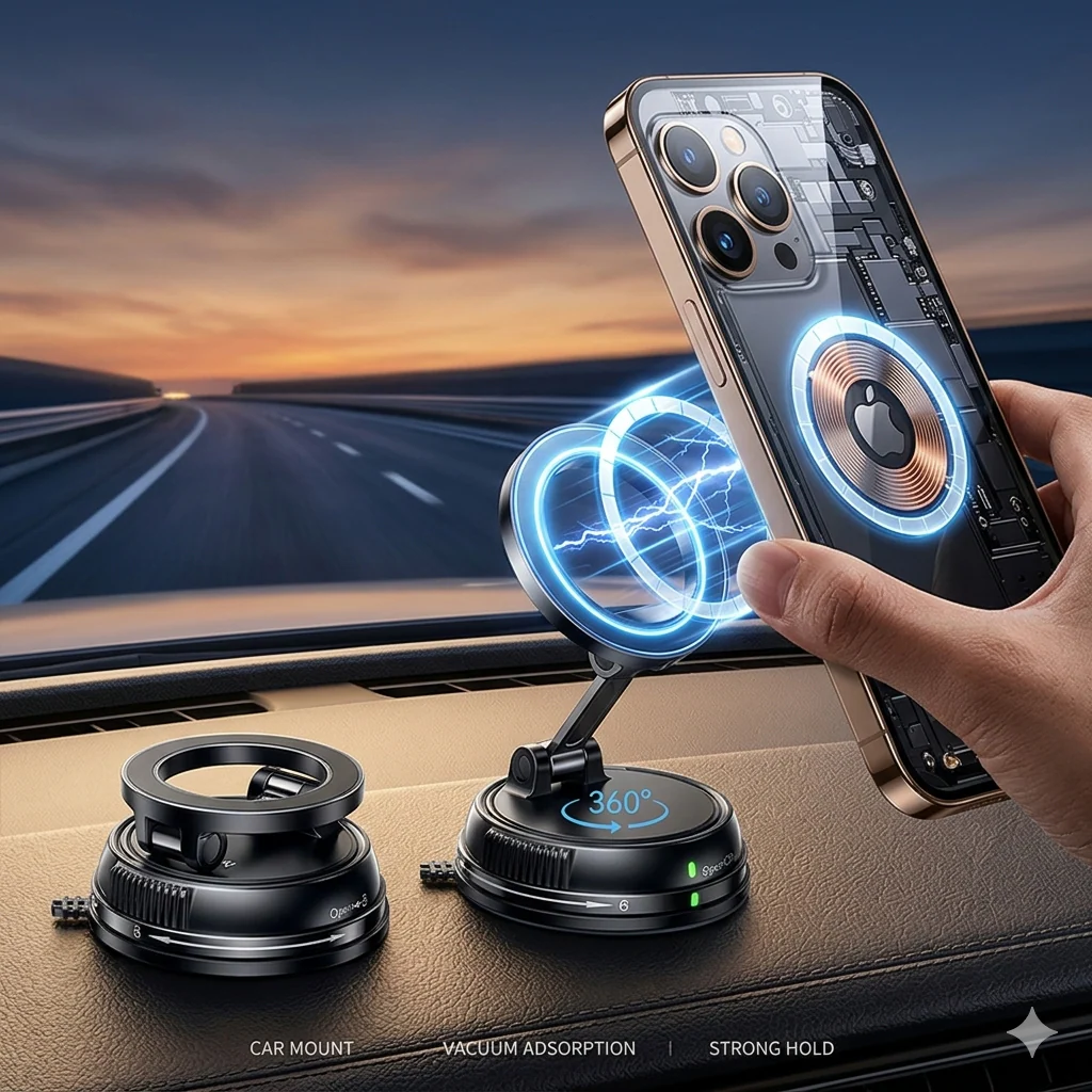 🔥Hot Sale🔥Foldable Magnetic Car Phone Holder