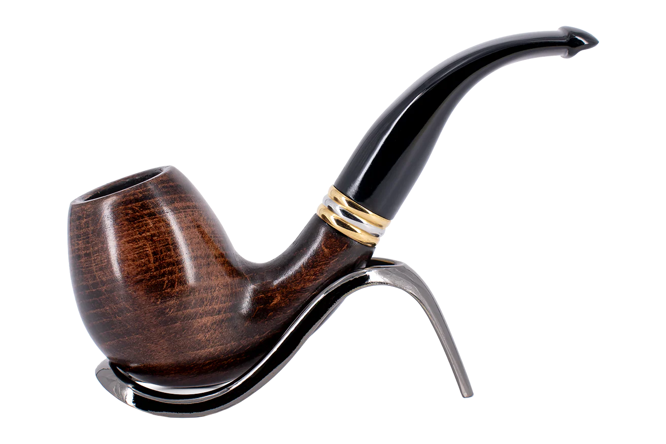 Smoke-King 9mm Brown Beechwood Budget Pipe - Bent
