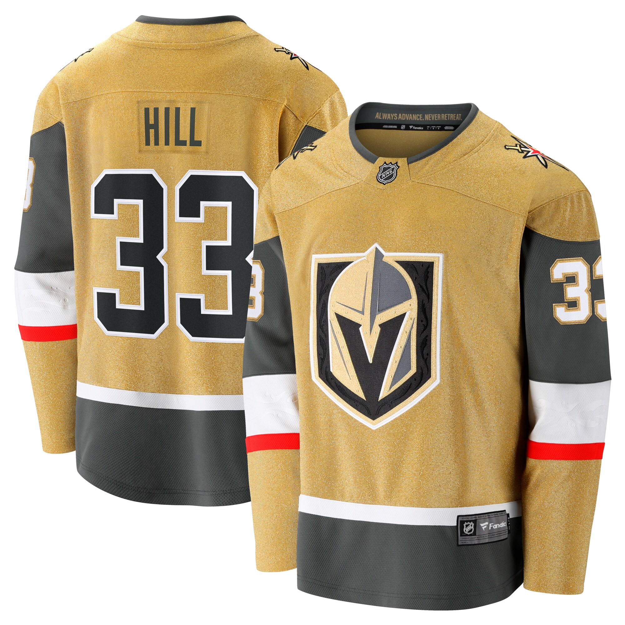 Adin Hill Vegas Golden Knights Fanatics Home Breakaway Jersey – Gold