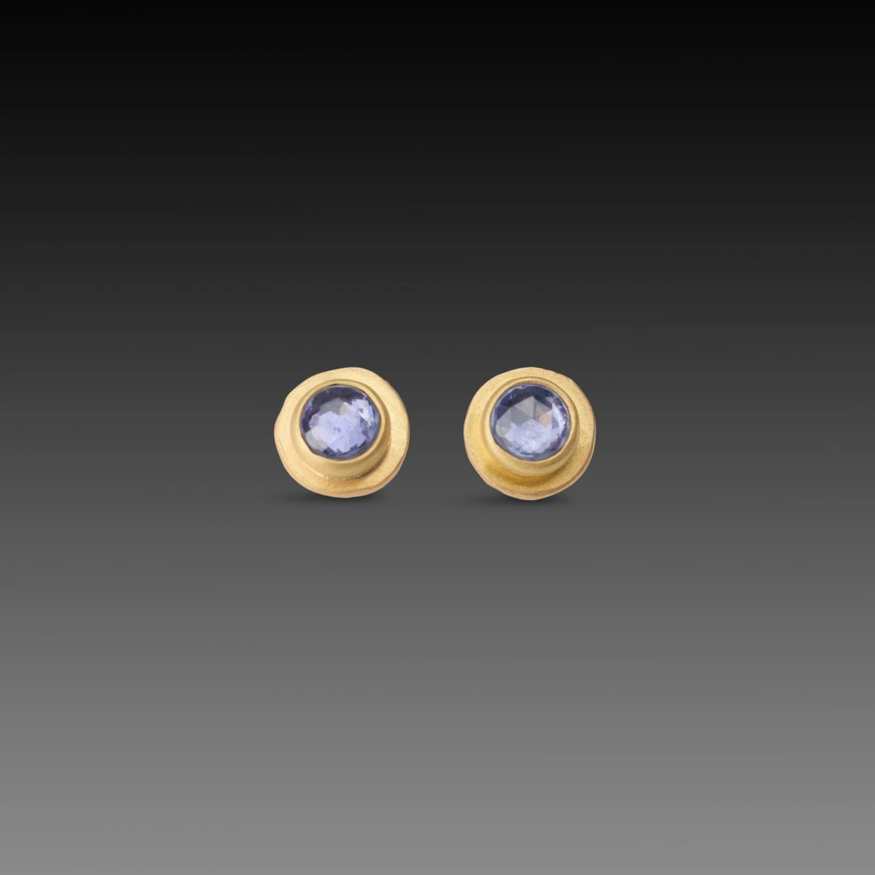 Blue Sapphire Stud Earrings