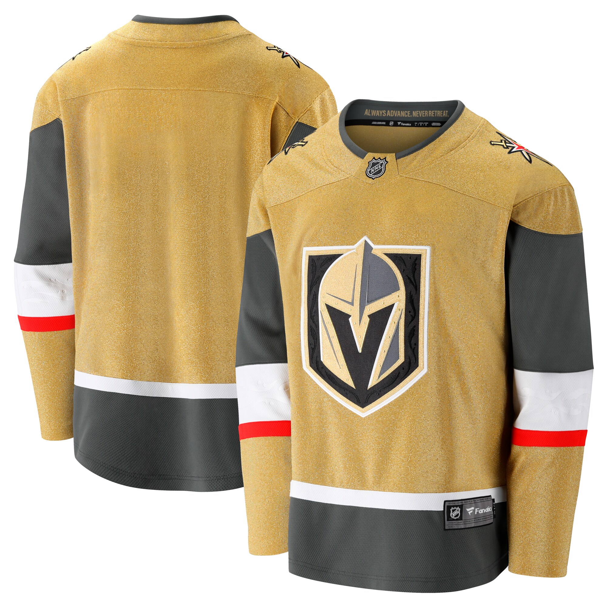 Vegas Golden Knights Fanatics Home Breakaway Jersey – Gold