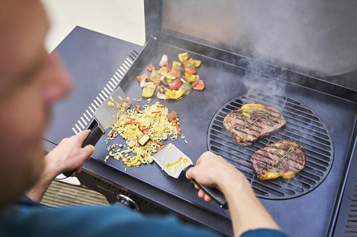 CHAR-BROIL - PLANCHA VERSA TILE 3 IN 1 GAS 2 FUOCHI-Black