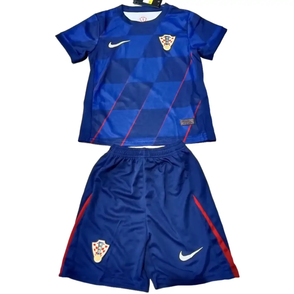 2024-25 Croatia Away National Team Children's Jersey Set - Fans Edition