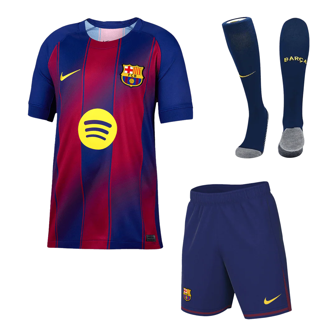 Barcelona Home Full Kit - Jersey+Shorts+Socks 2025/26