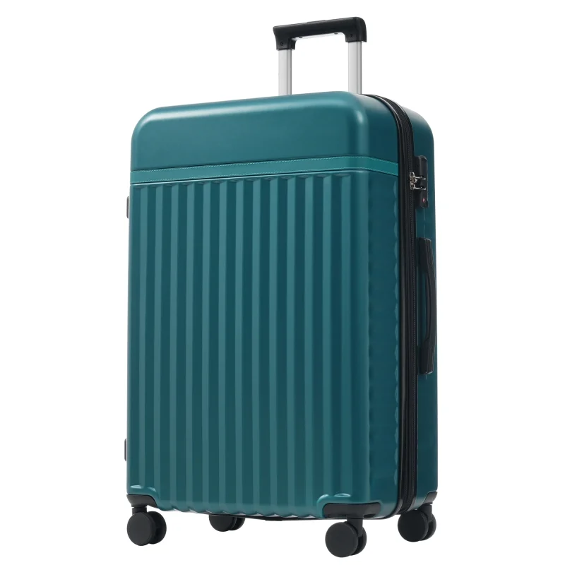 Front Opening Luggage Set 3 Piece, Hardside Carry on Suitcase with USB Port, Expandable Luggage with Handle Bag Spinner Wheels TSA Lock